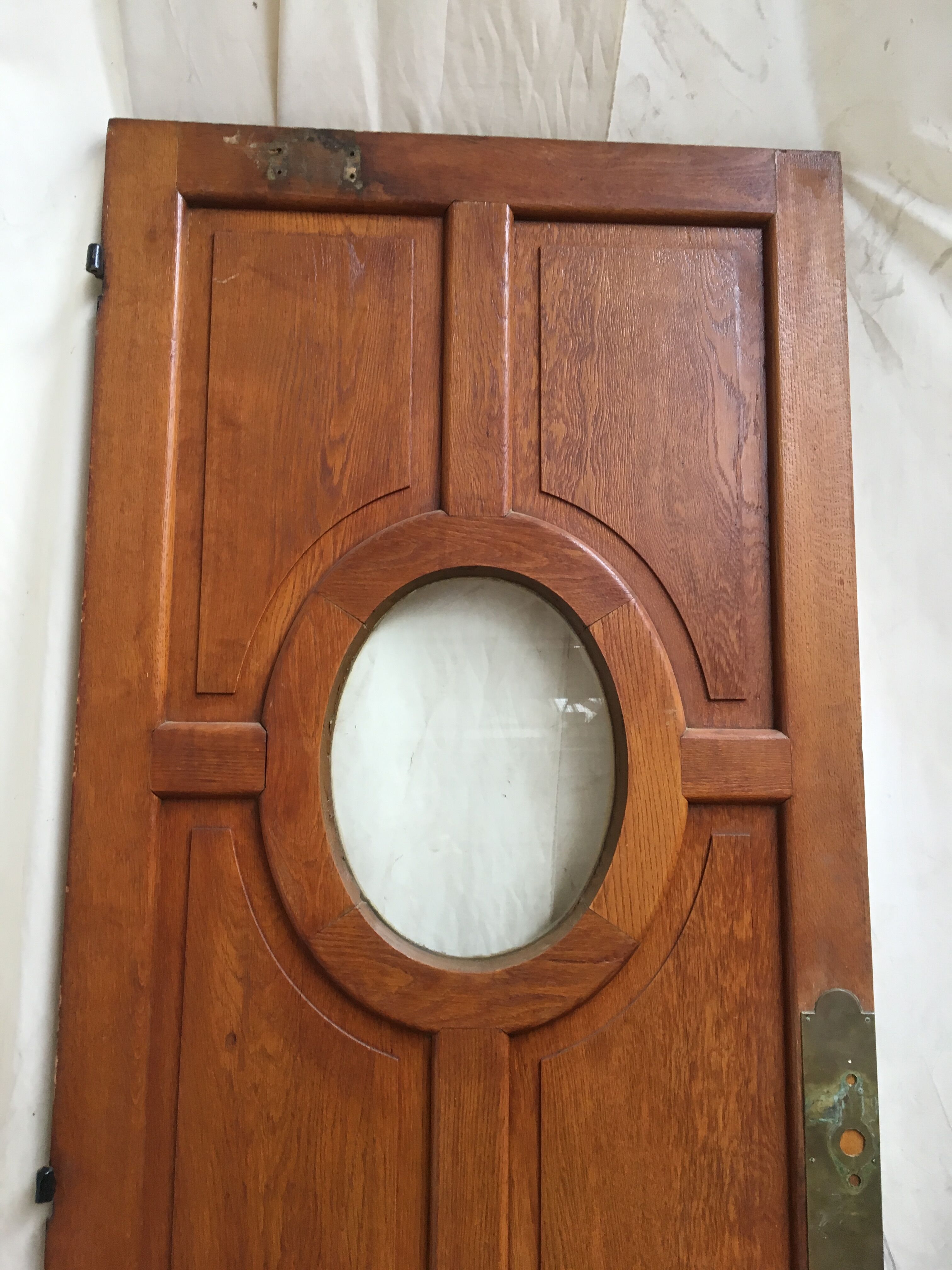 3 identical oak ancient doors