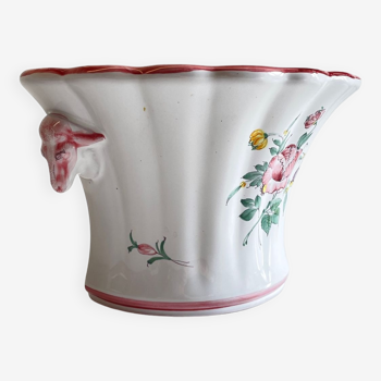 Vase pique-fleurs ceramic workshop of segries moustiers vintage