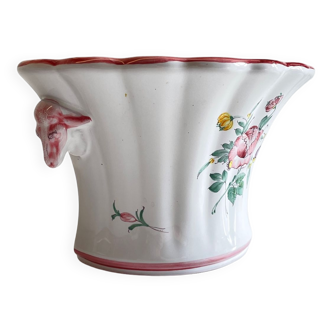 Vase pique-fleurs ceramic workshop of segries moustiers vintage