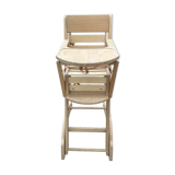 Wooden high baby chair