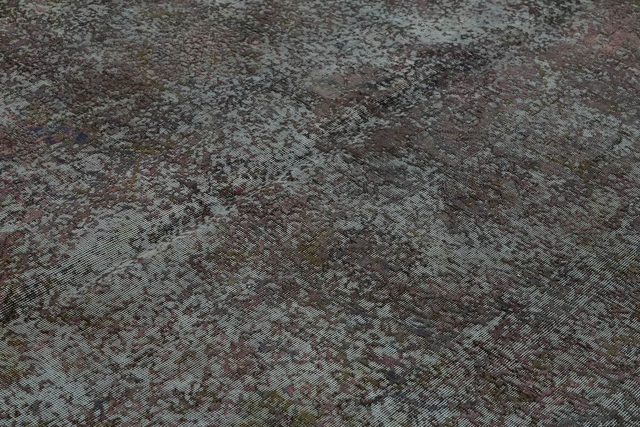 Hand-knotted persian antique 1970s 295 cm x 385 cm grey wool carpet