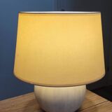 Table lamp in terracotta and fabric