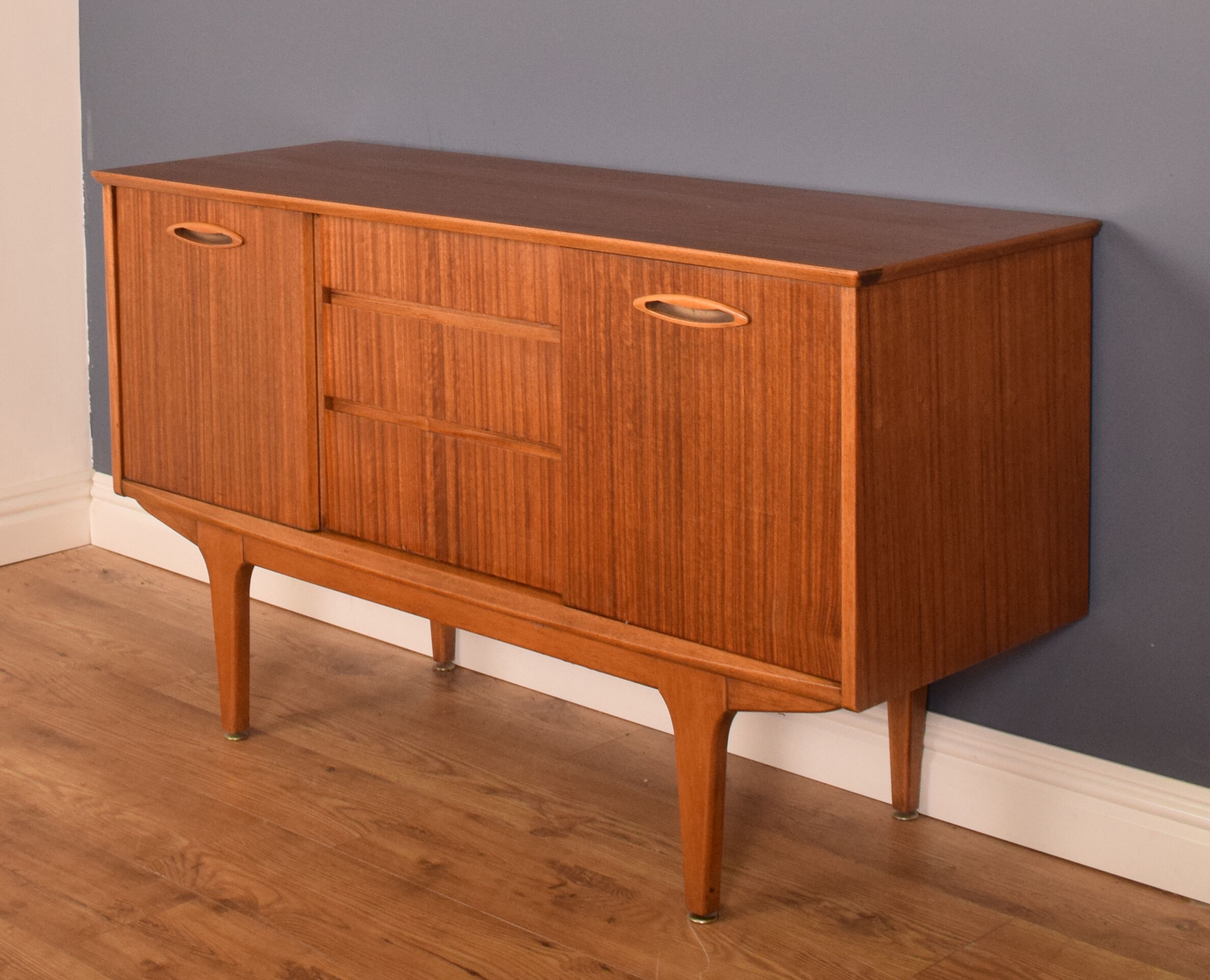 Restored Short Walnut Retro Jentique 1960s Sideboard
