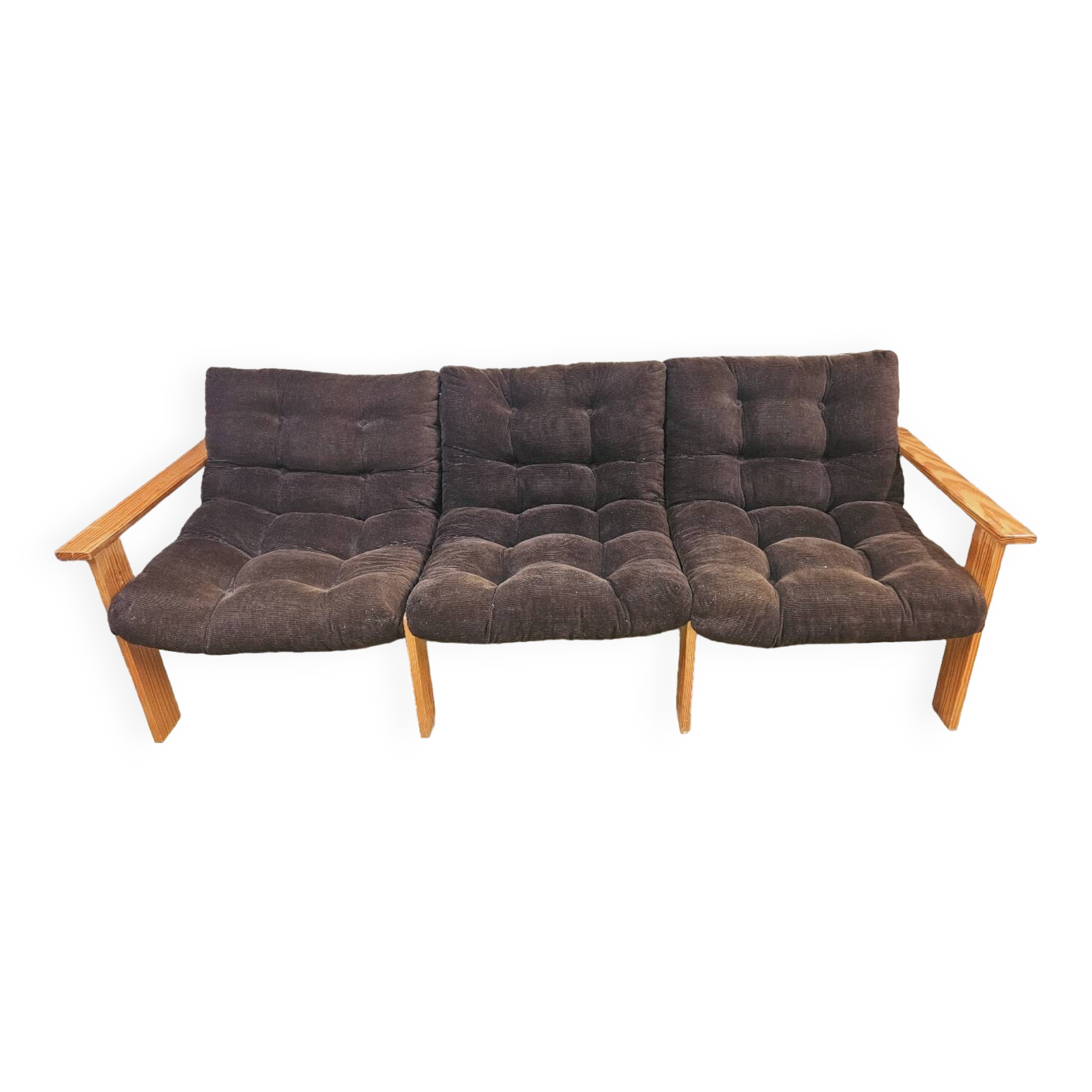 Yngve Ekström pine sofa 1970
