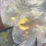 Old painting signed Oil On Canvas dimension: height -46,5cm- width -38,5cm-