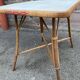 Table vintage bambou & rotin 1950