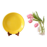 Niderviller round dish, yellow, 1970/80, vintage