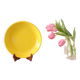 Niderviller round dish, yellow, 1970/80, vintage
