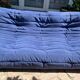 Togo 3-seater sofa in blue fabric