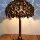 Golden metal lamp, 60s