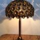 Lampe en métal doré années 60