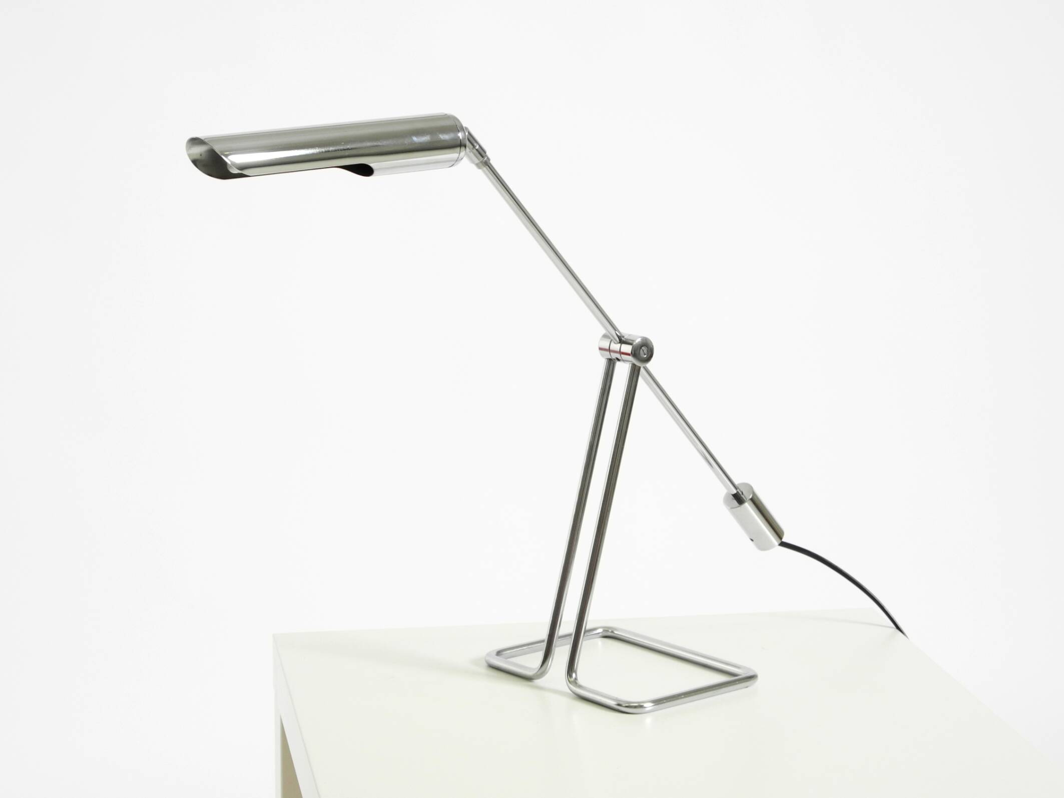 1980s chrome-plated metal table lamp by Abo Randers for IKEA