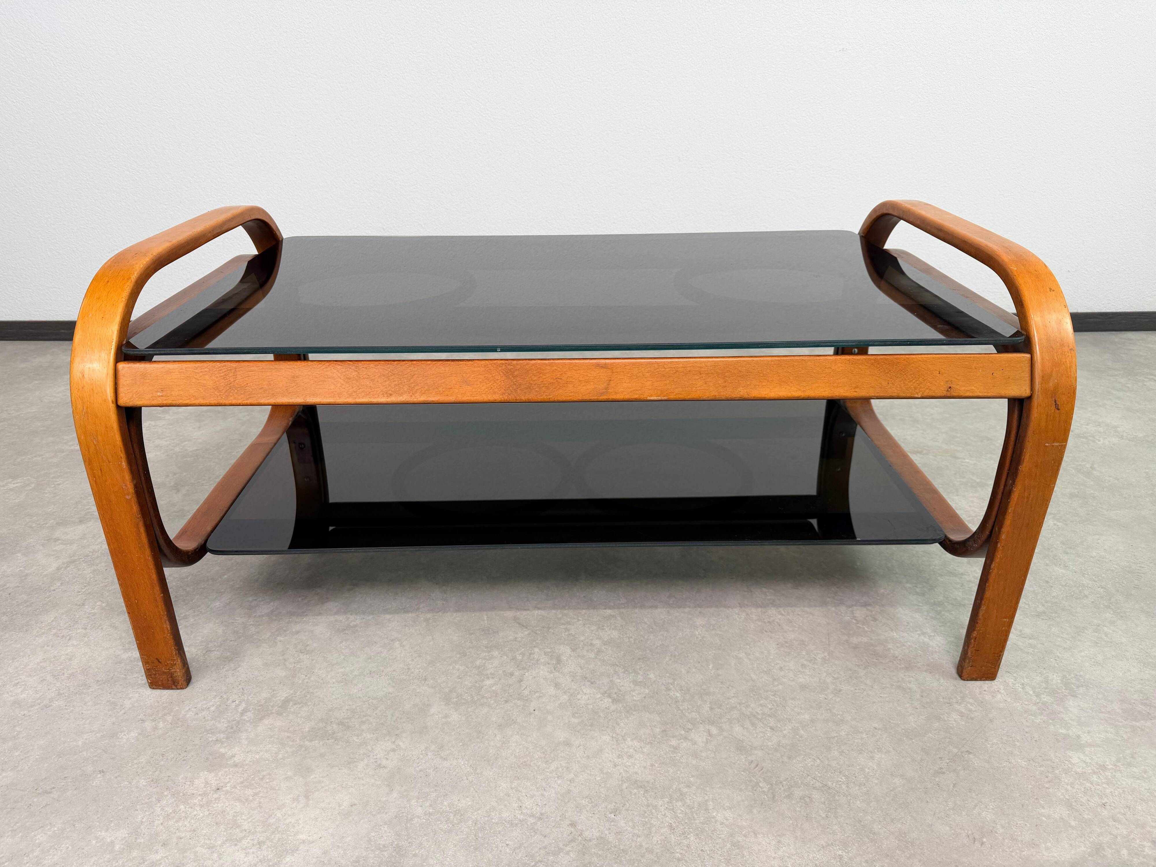 Mid-century modern coffee table by Thonet Debrecen.
