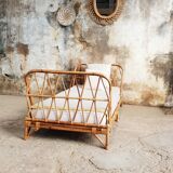 Rattan bed bench