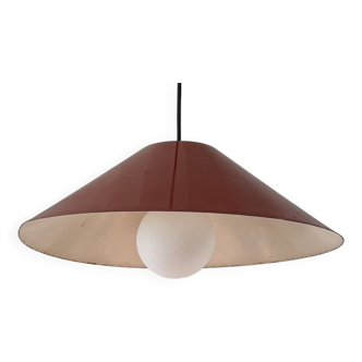 Vintage terracotta metal pendant light
