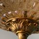 Lantern suspension in glass and brass