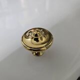 6 boutons de meuble en laiton poli