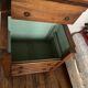 Commode 3 tiroirs en merisier et marbre gris, XIXe siècle