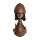 Viking doll by Kay Bojesen for Laurids Lonborg, teak Denmark 1950