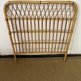 Vintage bamboo and rattan headboard