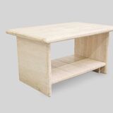 Vintage Italian travertine bedside table