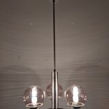 3-light space age chandelier from the 60s-70s