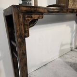 Console en bois, Chine début XXème