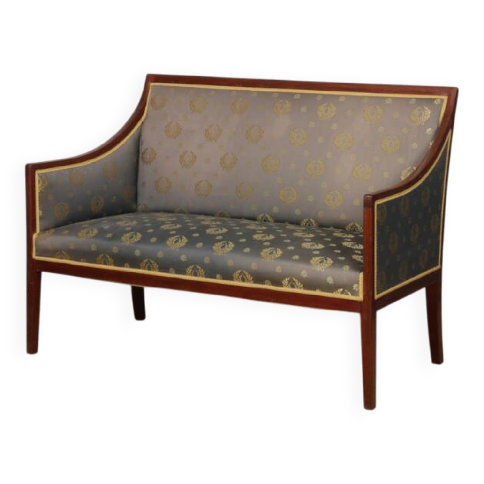 Banquette in the style of Jean-Michel Frank from the 1930s-1940s.