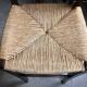 Tabouret de bar 4x vintage jonc brocante