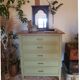 Chest of drawers in linden green