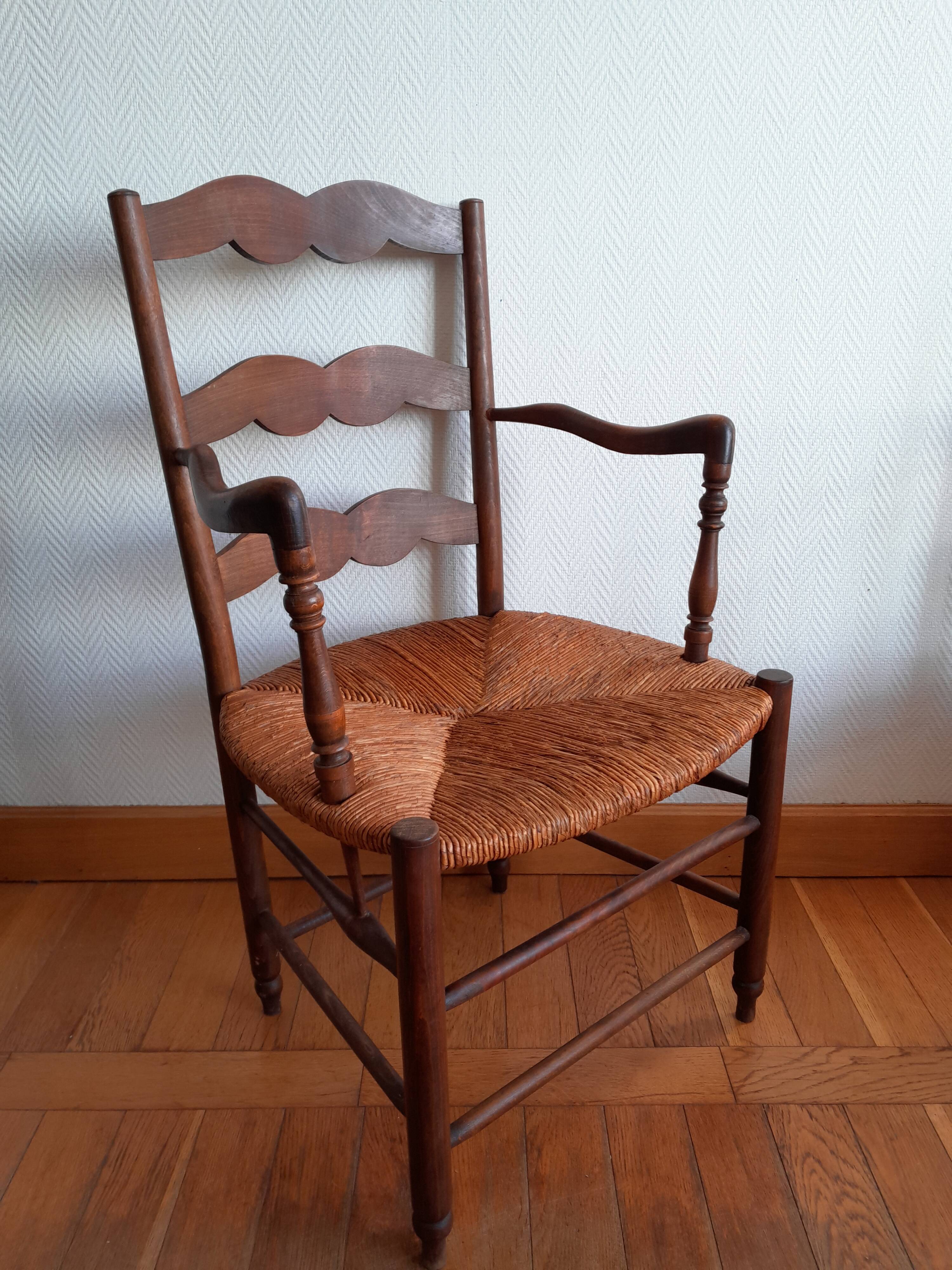 Paire de fauteuils de nourrice, style provençal 19ème siècle