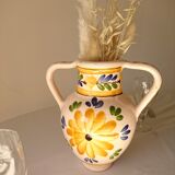 Vase amphora ceramic decoration flowers
