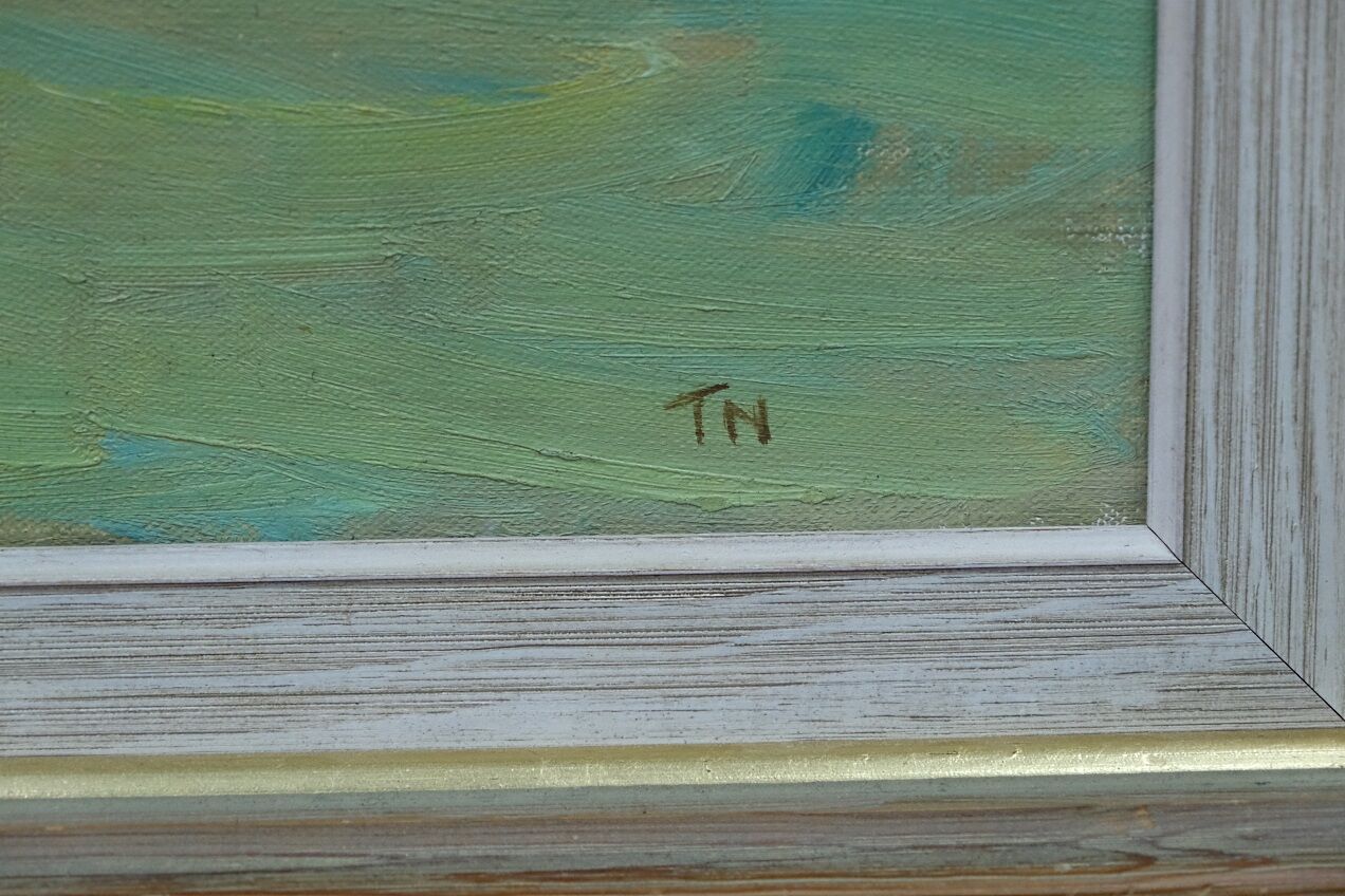 Tage Nilsson ( 1926-1997), Swedish Modern Painting, Oil on Canvas, 1960s, Framed