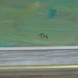 Tage Nilsson ( 1926-1997), Swedish Modern Painting, Oil on Canvas, 1960s, Framed