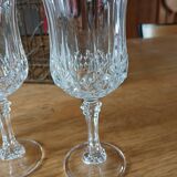 8 crystal stemmed glasses