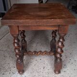 Louis XIII style side shelf, in walnut