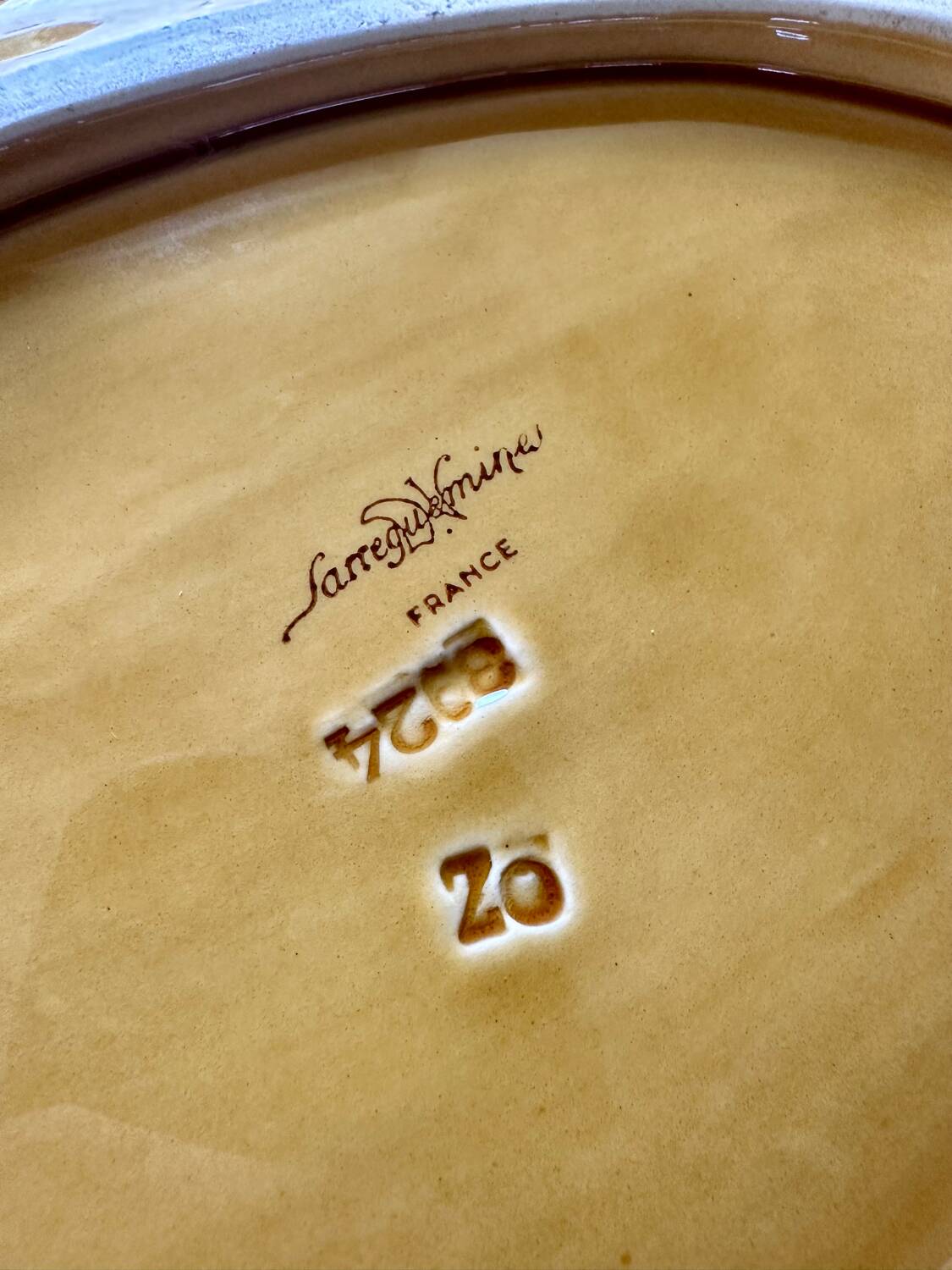 Sarreguemines slip dish