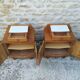 Massive chene and formica bedsides