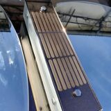 Large double mirrors 3 sconces brown smoked glass fontana arte style 1960 70