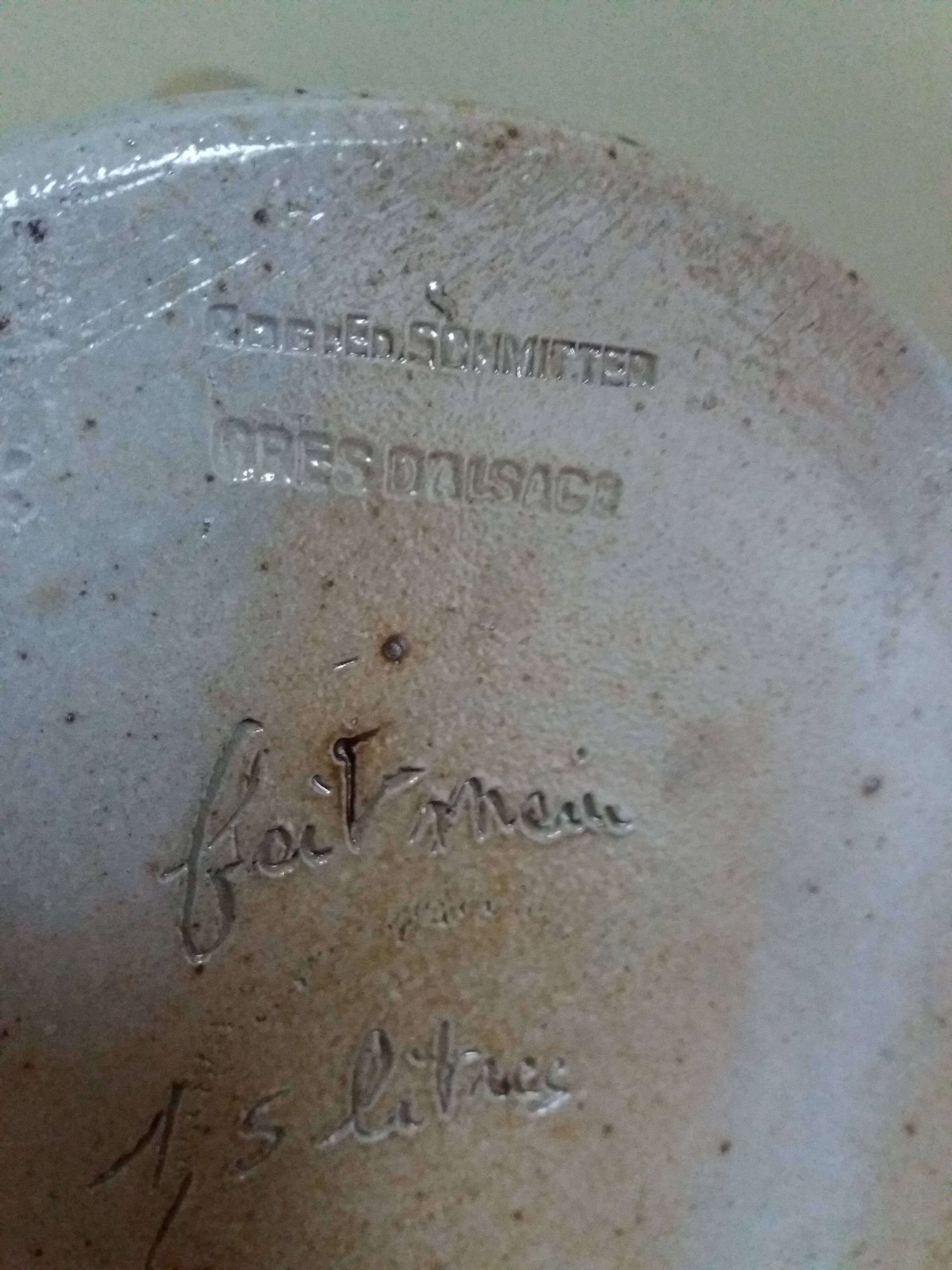 Stoneware jug from Alsace