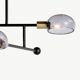 Black design chandelier