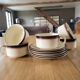 5 Boch La Louvière cups and saucers