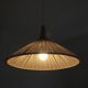 Suspension ELEONORE — 60 cm, lin et coton rayé terra