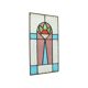 Art Deco Stained Glass Window Stained Glass Decorative Flower Suncatcher 47cm