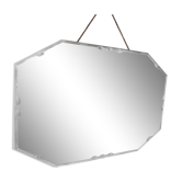 Bevelled mirror of the 1950s 54x36cm