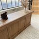 2m pine counter or central island with storage