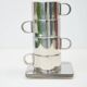 Four coffee cups and saucers, Guido Bergna style, 1960s