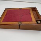 Writing Casket Box in Walnut with Inlays, England, Late 19th Century