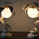 Vintage lampes des années 70 design florale
