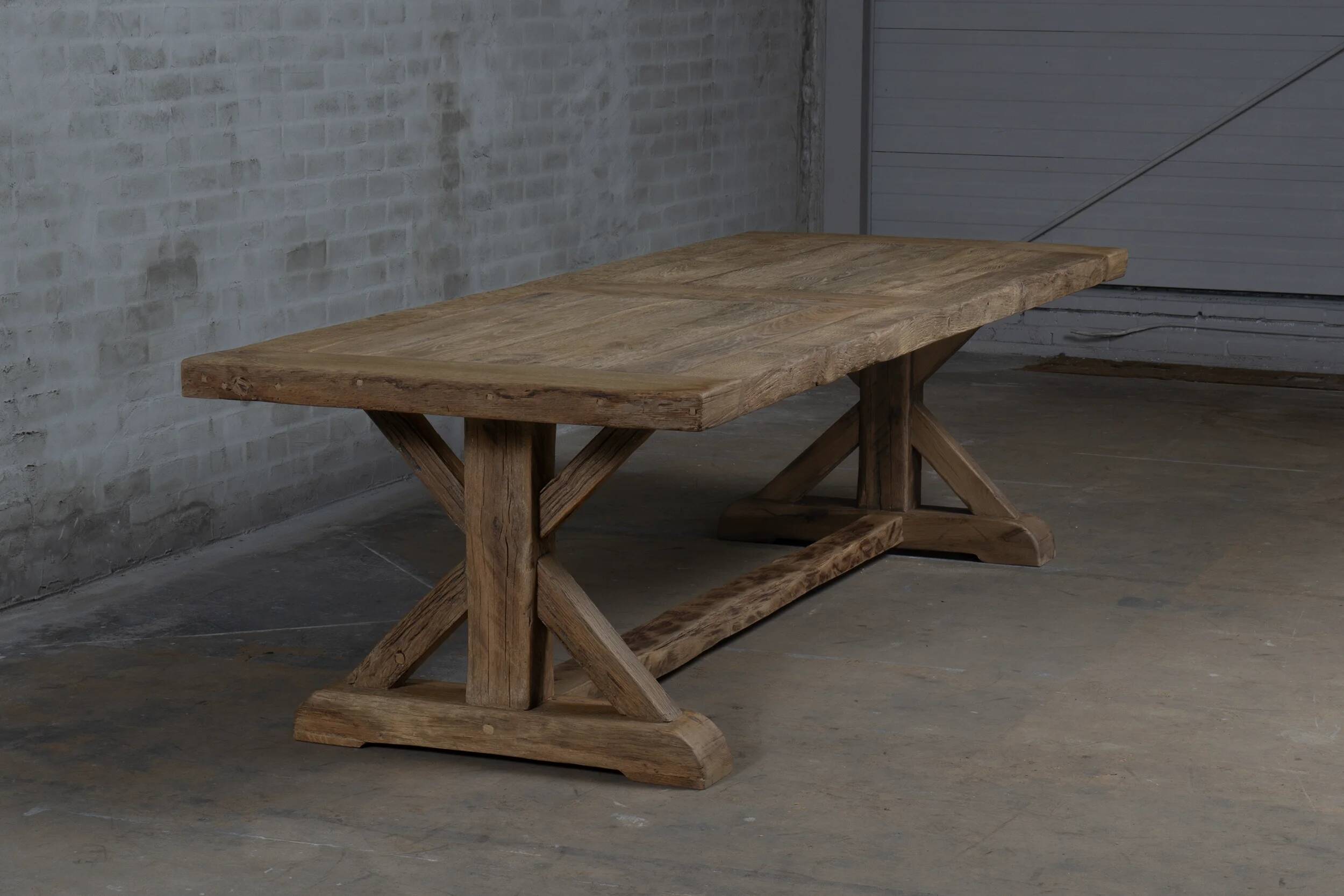 Cross Farm Table – Old Oak 300 cm